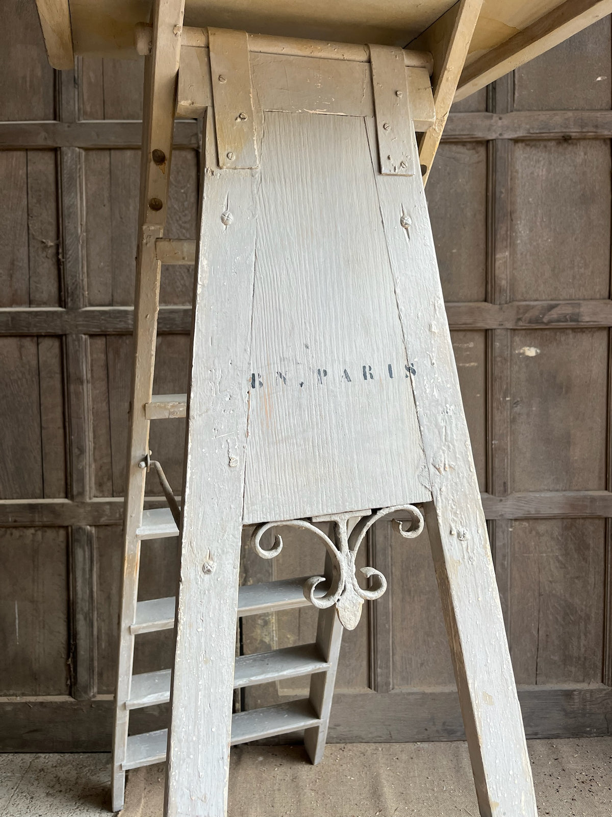 Antique French Painted Step Ladder (BN Paris)