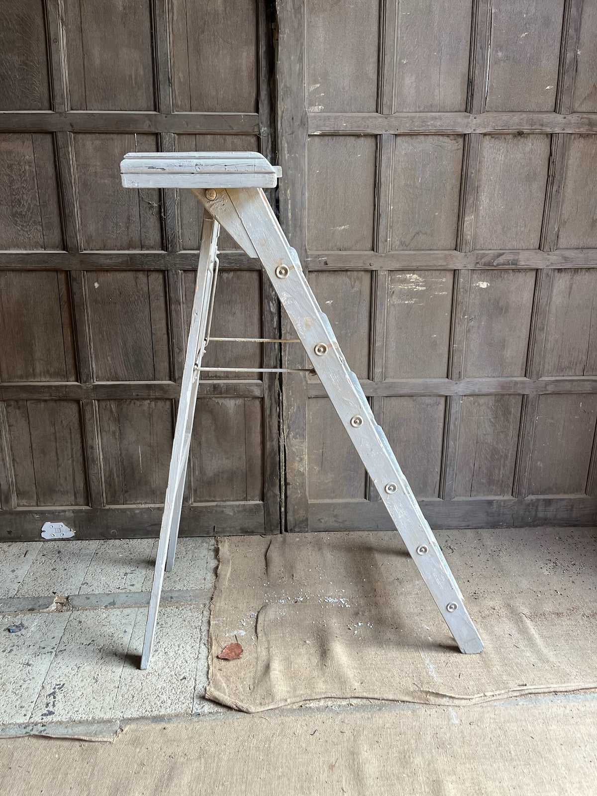 Antique French Painted Step Ladder (BN Paris)