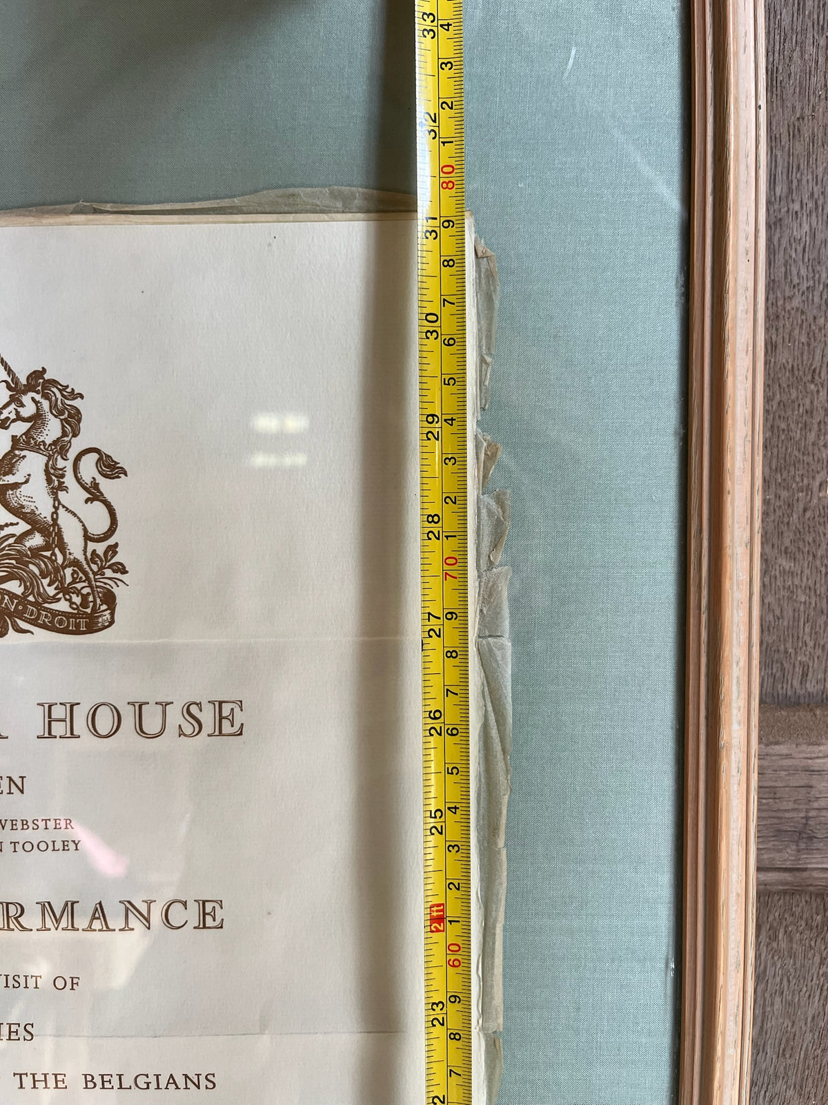 Framed Royal Opera House 1963 Gala Programme (La Fille Mal Gardee)