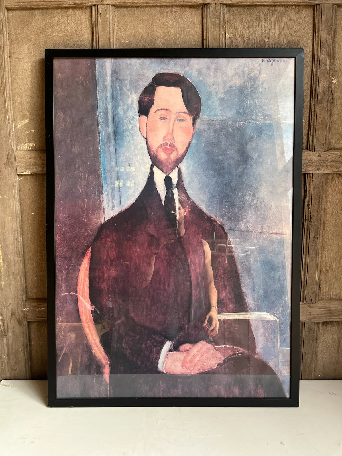 Framed Modigliani 'Leopold Zborowski' Print