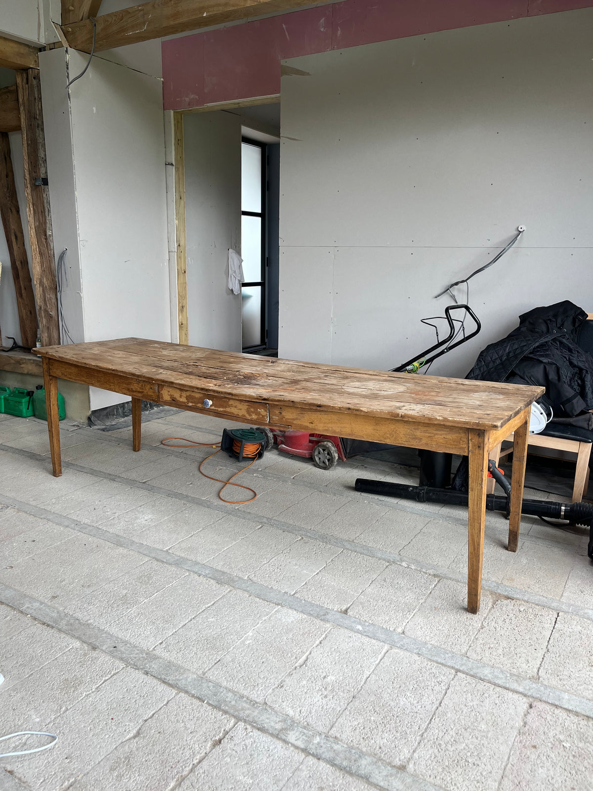Long French Scrub Table