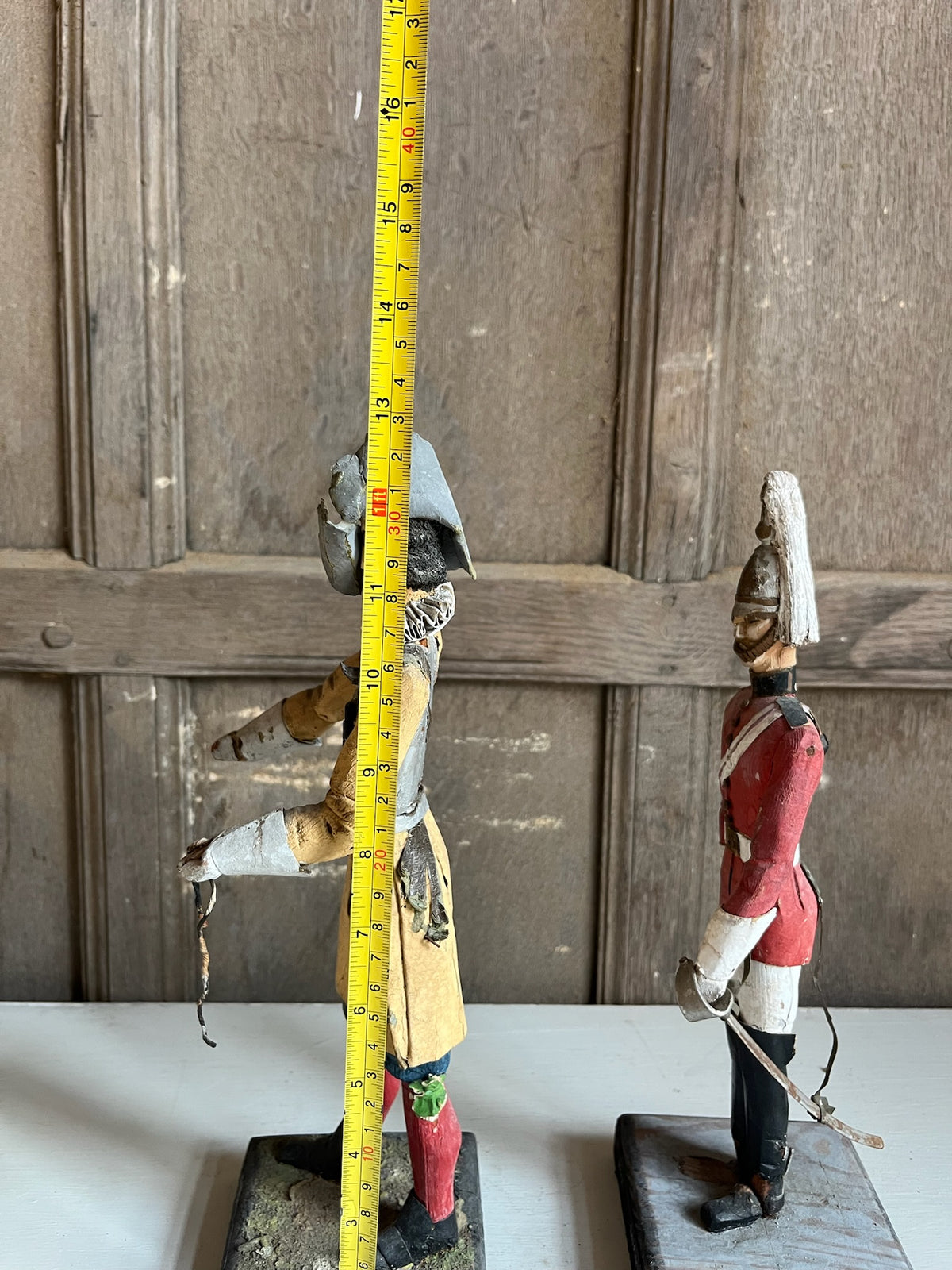 Pair of Carved Wooden Military Figures - Coldstream Guards & Life Guards