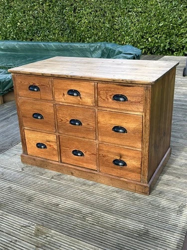 Pine Chest Bank of Drawers