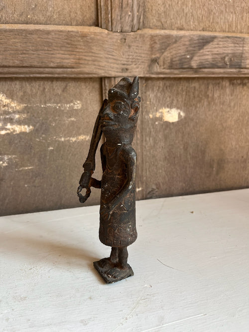 African Benin Bronze Figure