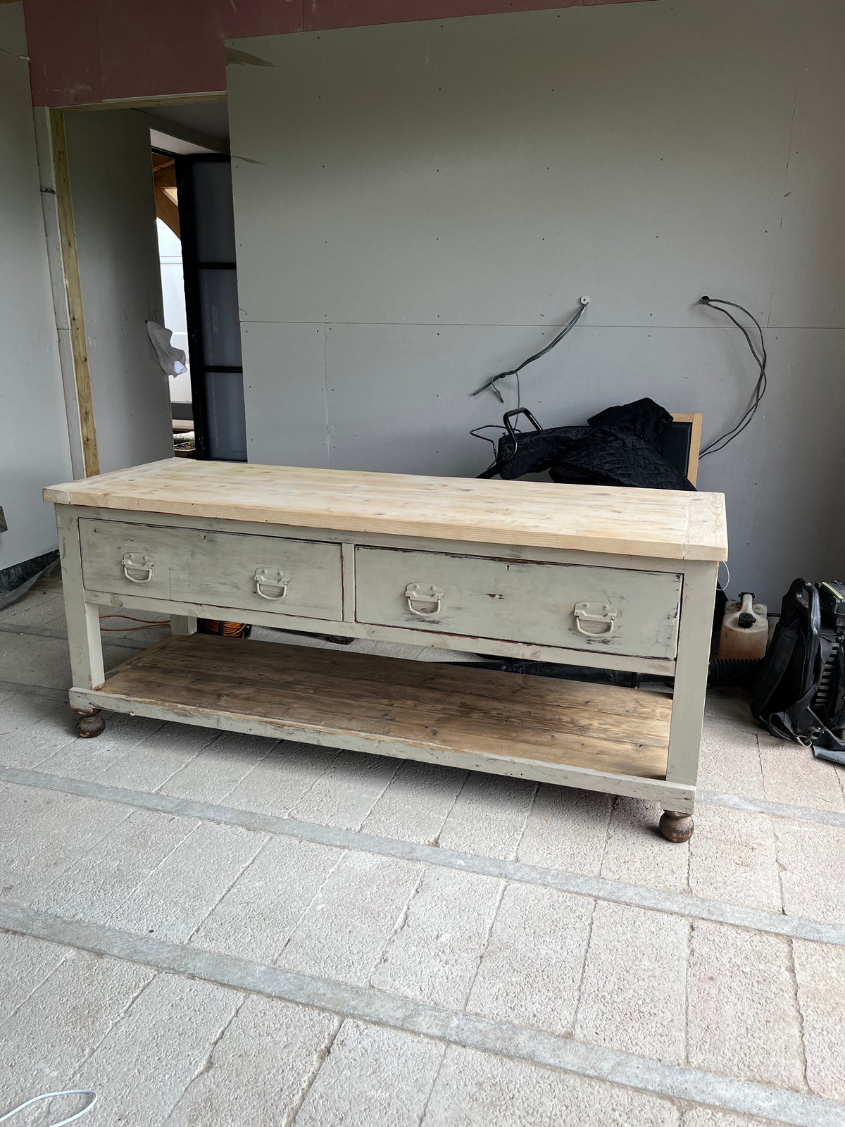 Pot Shelf Prep table Island