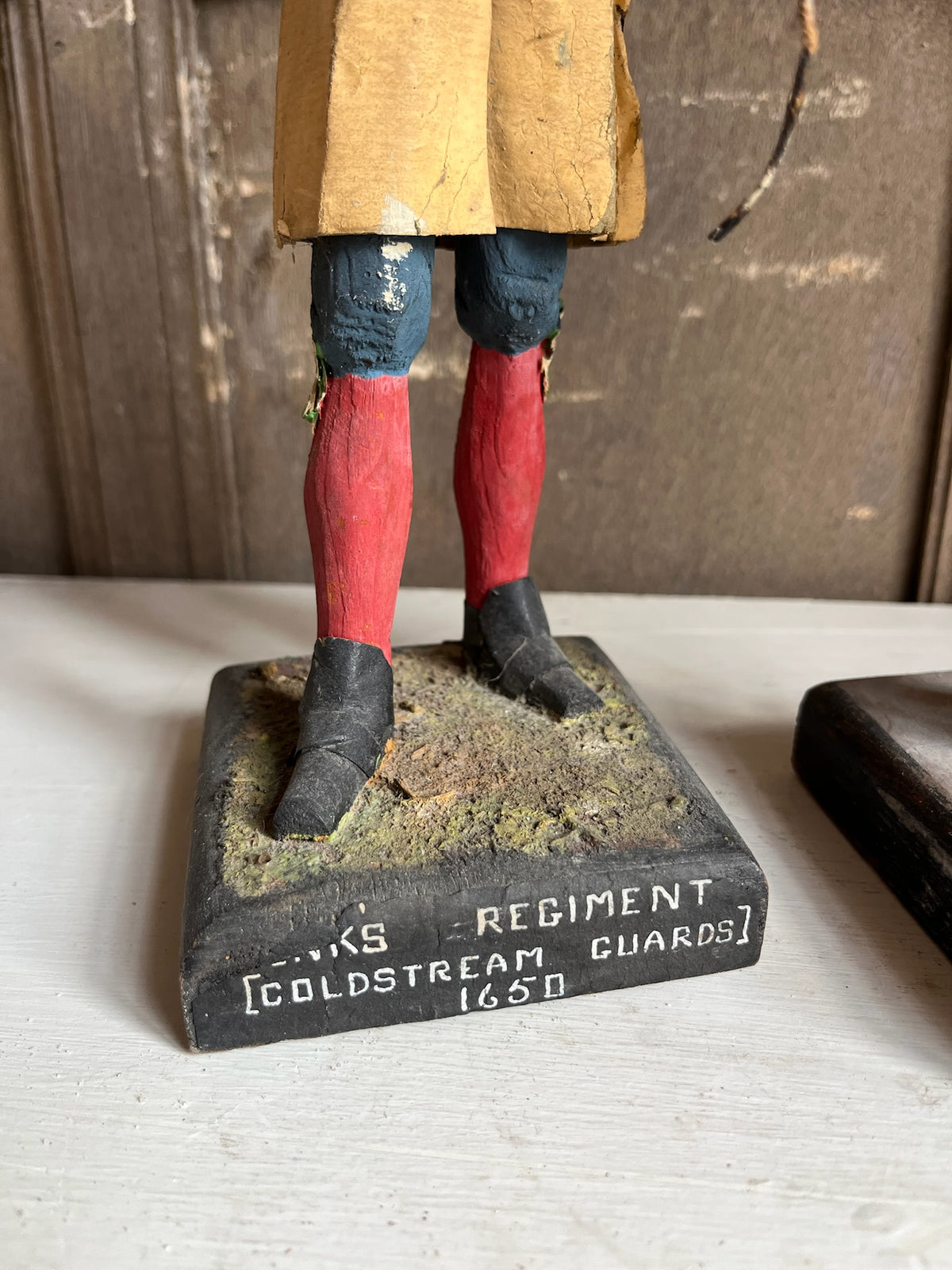 Pair of Carved Wooden Military Figures - Coldstream Guards & Life Guards