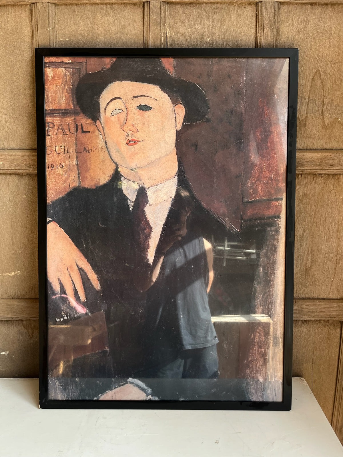 Framed Modigliani 'Paul Guillaume' Print