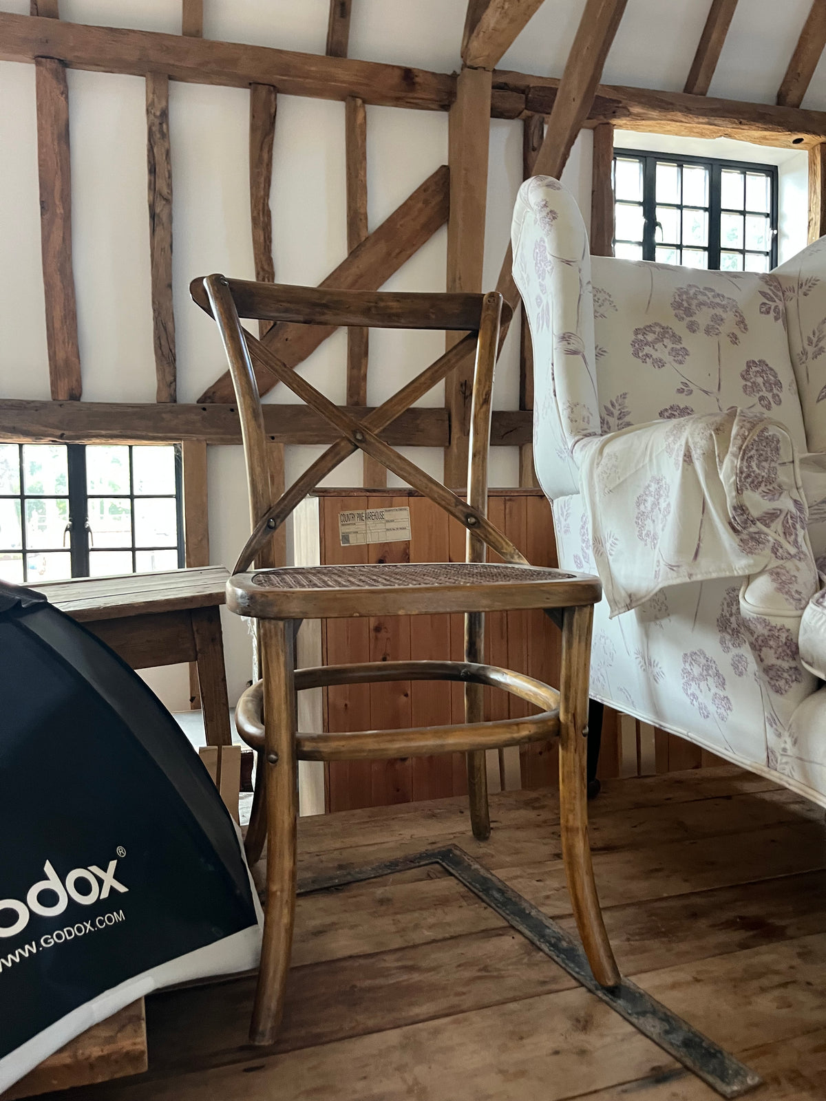 Oka Cross-Back Dining Chair