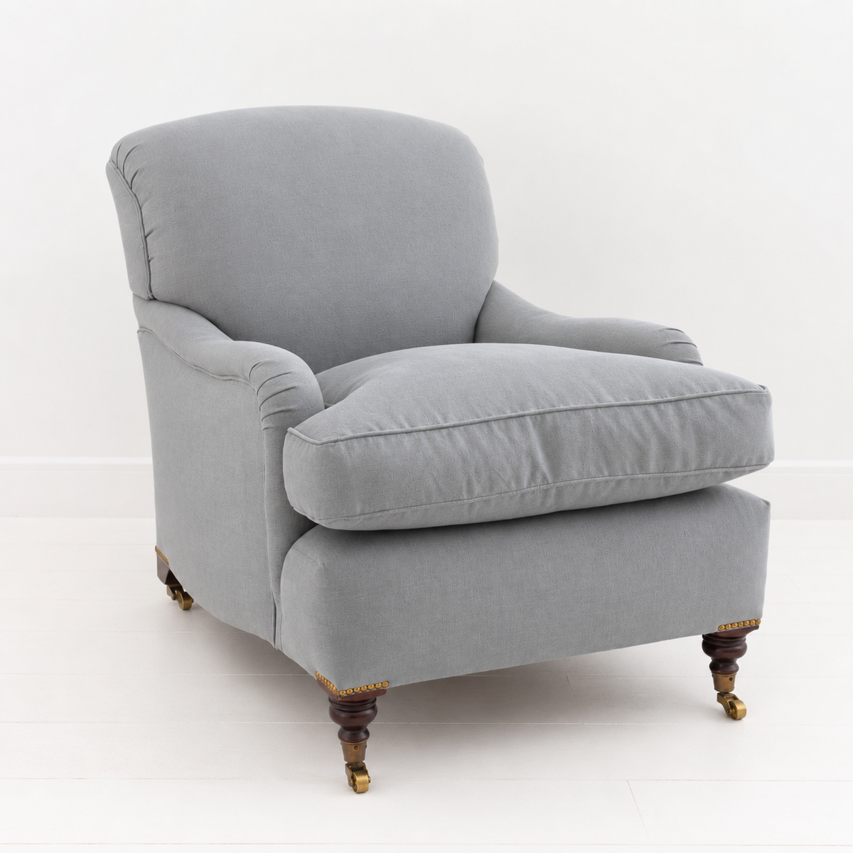 George Smith Medium Size Signature Armchair, Dove Grey