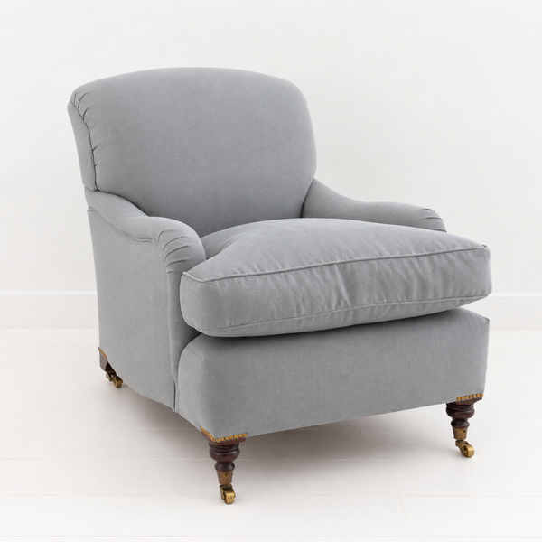George Smith Medium Size Signature Armchair, Dove Grey