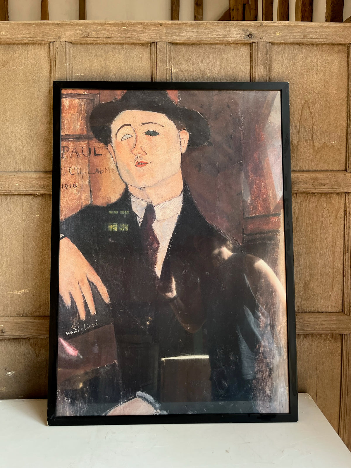 Framed Modigliani 'Paul Guillaume' Print