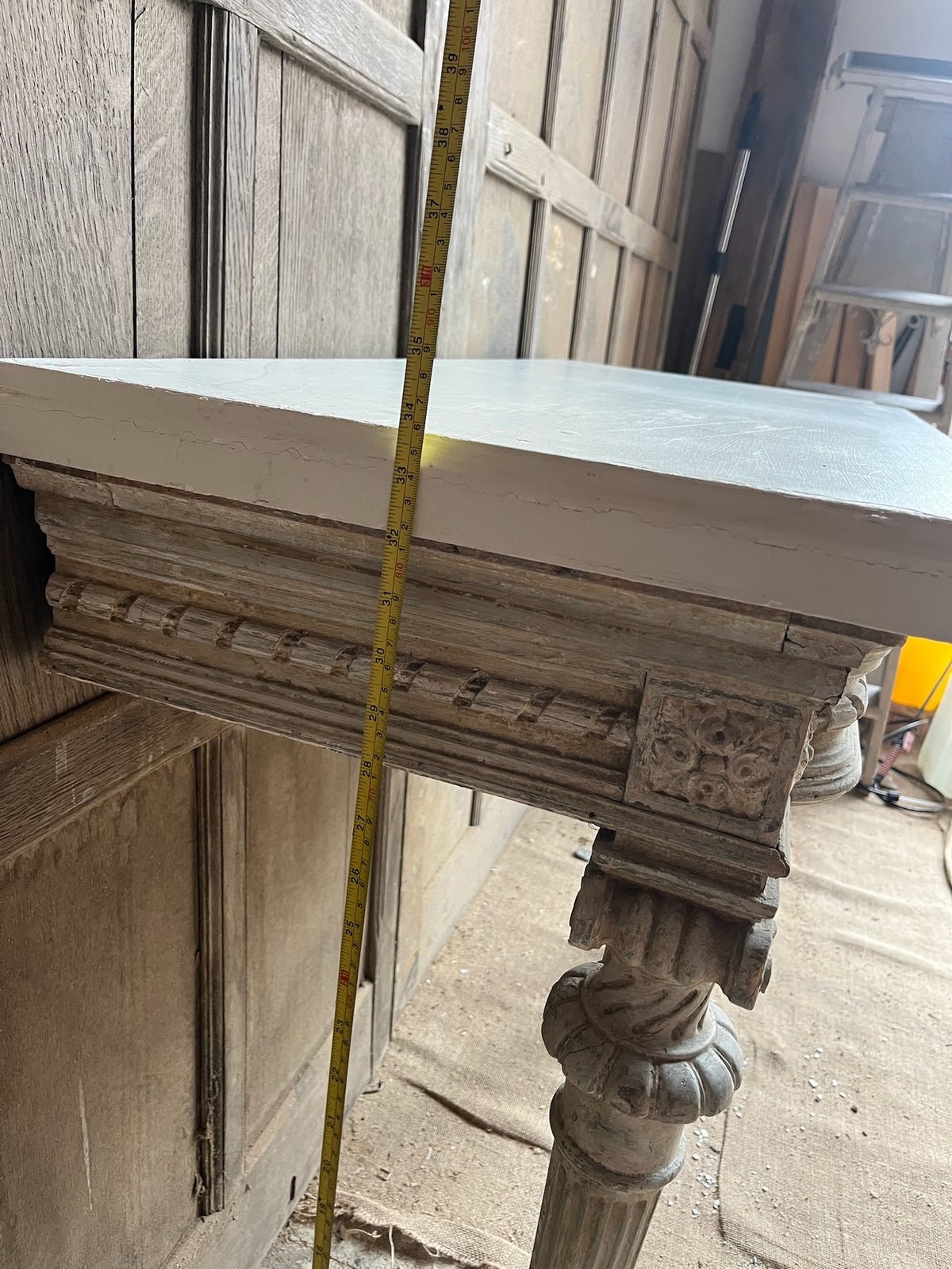 Antique Louis XVI Style Painted Console Table