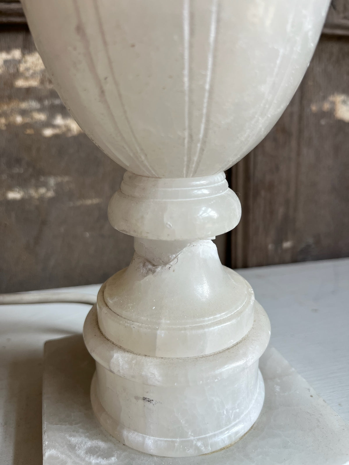Alabaster Urn Table Lamp