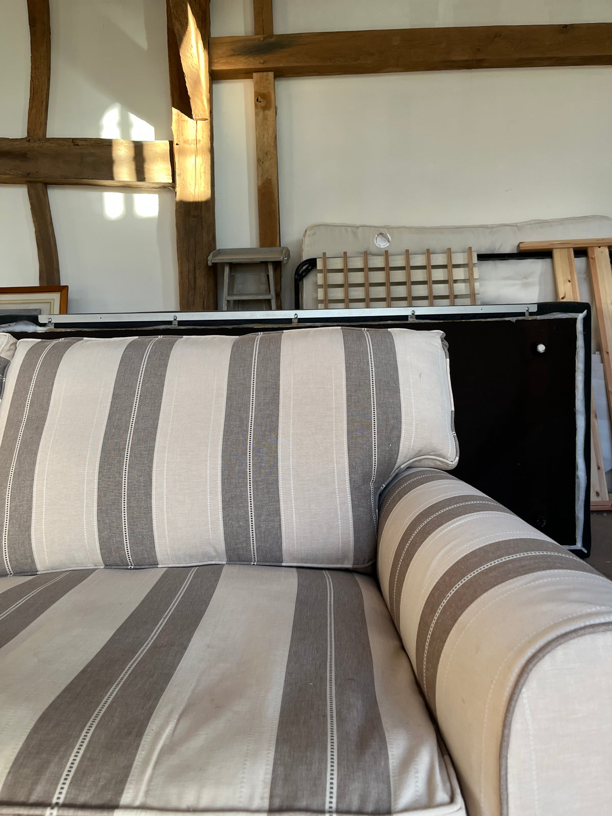 George Smith Striped Sofa