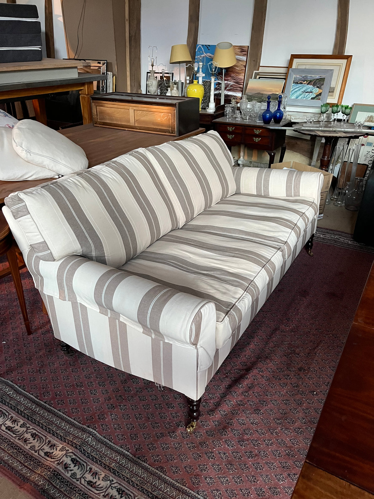 George Smith Striped Sofa
