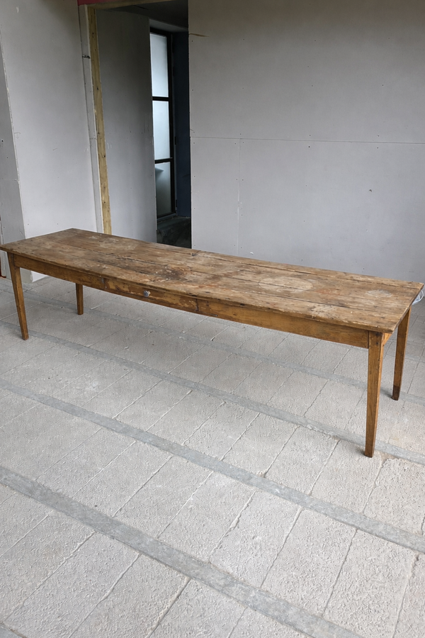 Long French Scrub Table