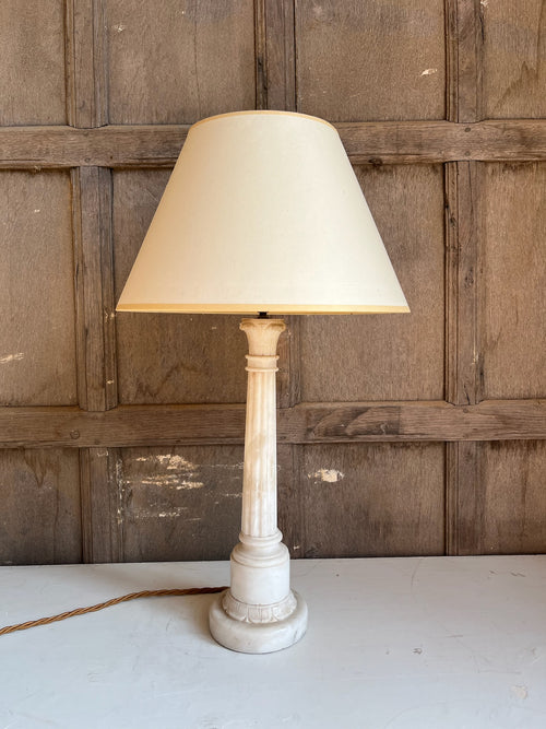 Alabaster Column Marble Lamp