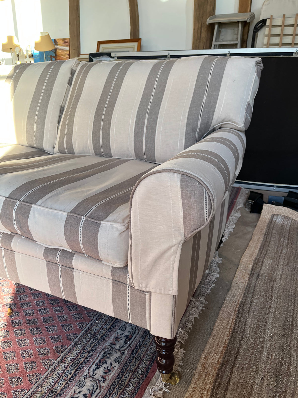 George Smith Striped Sofa