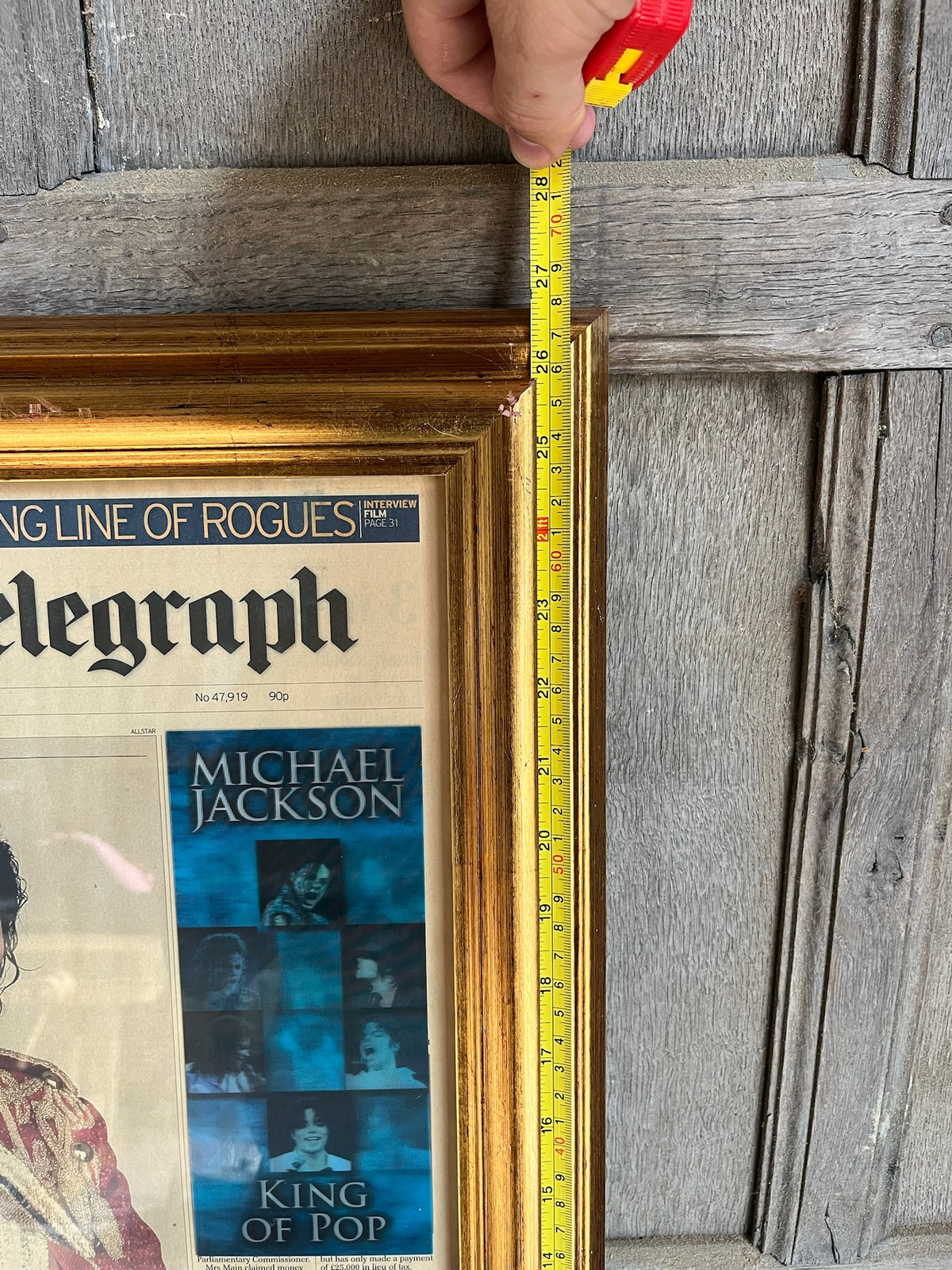 Framed Michael Jackson 'King of Pop' Memorabilia