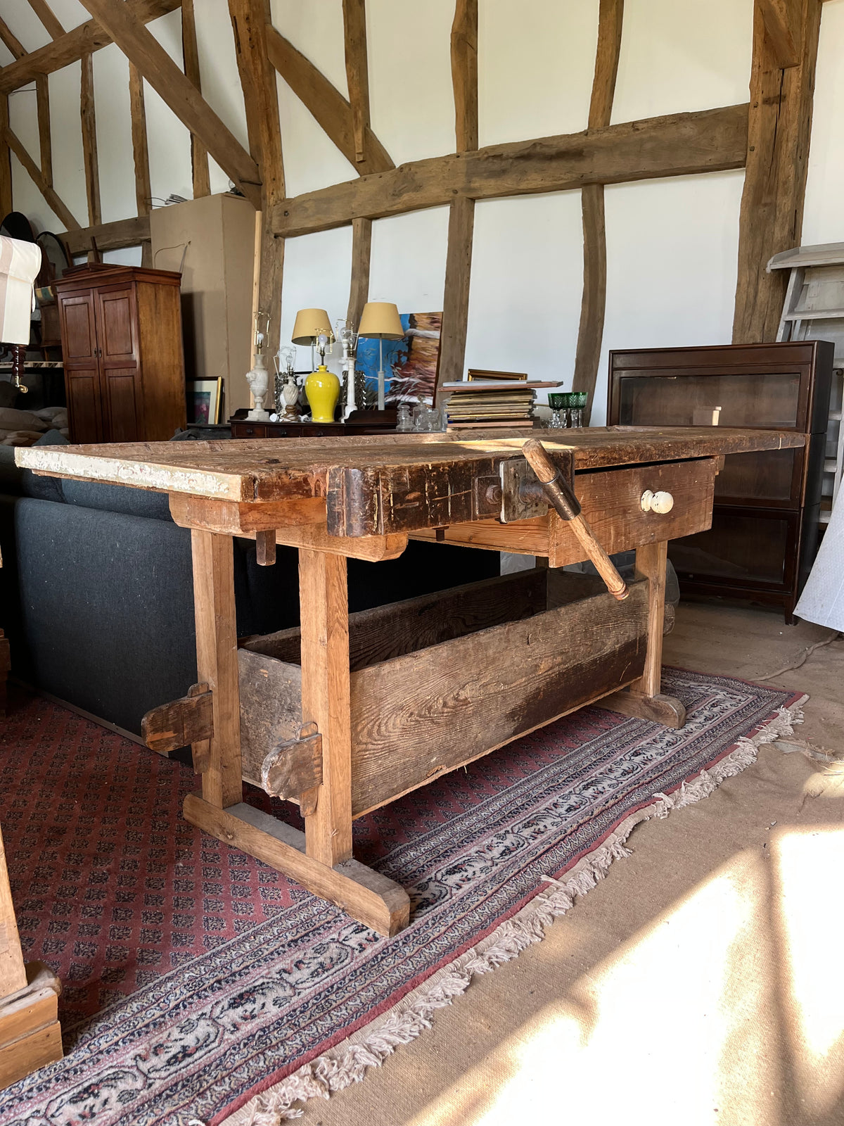 French Workbench Kitchen Island