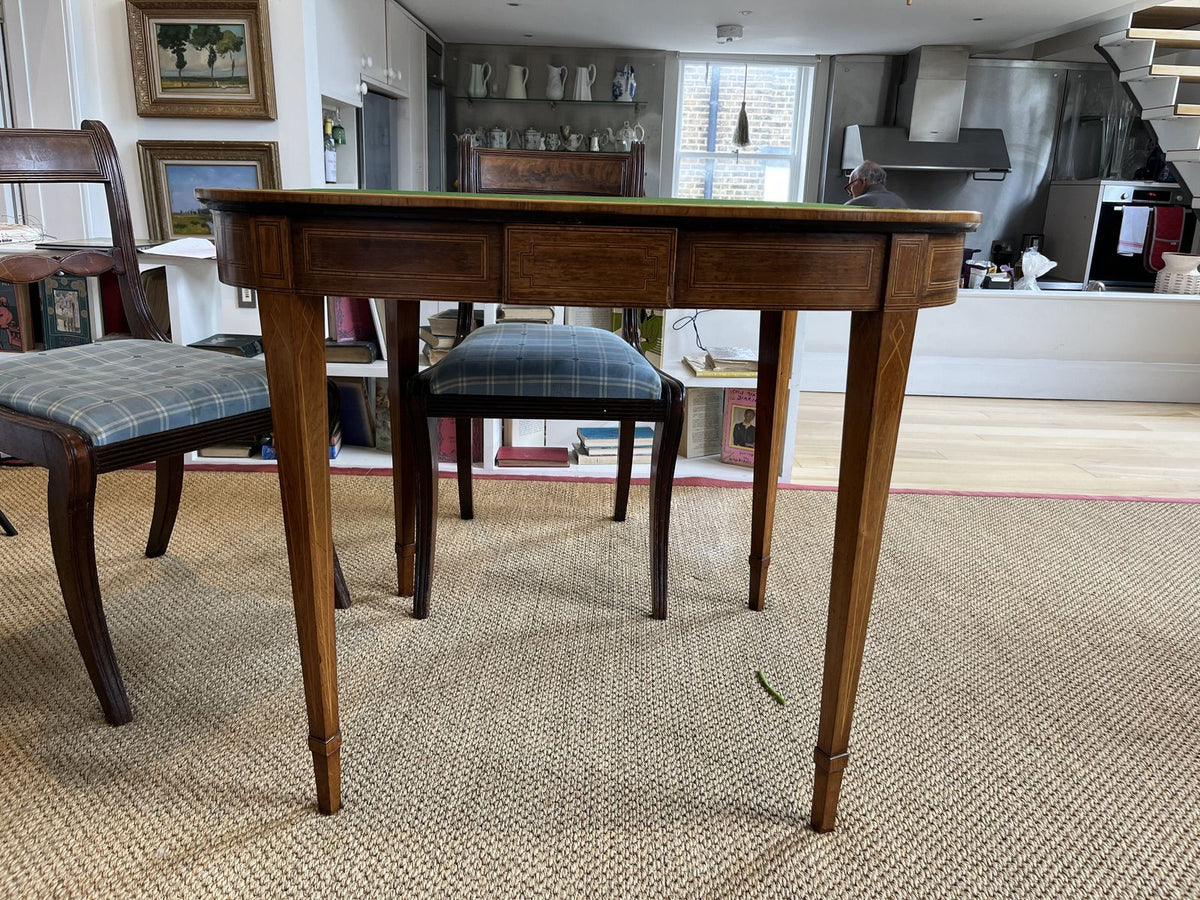 Edwardian Inlaid Mahogany Card Games Table