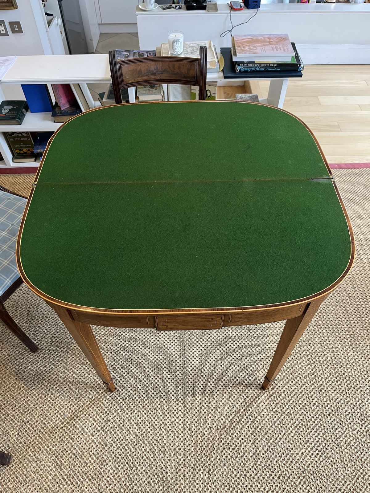 Edwardian Inlaid Mahogany Card Games Table