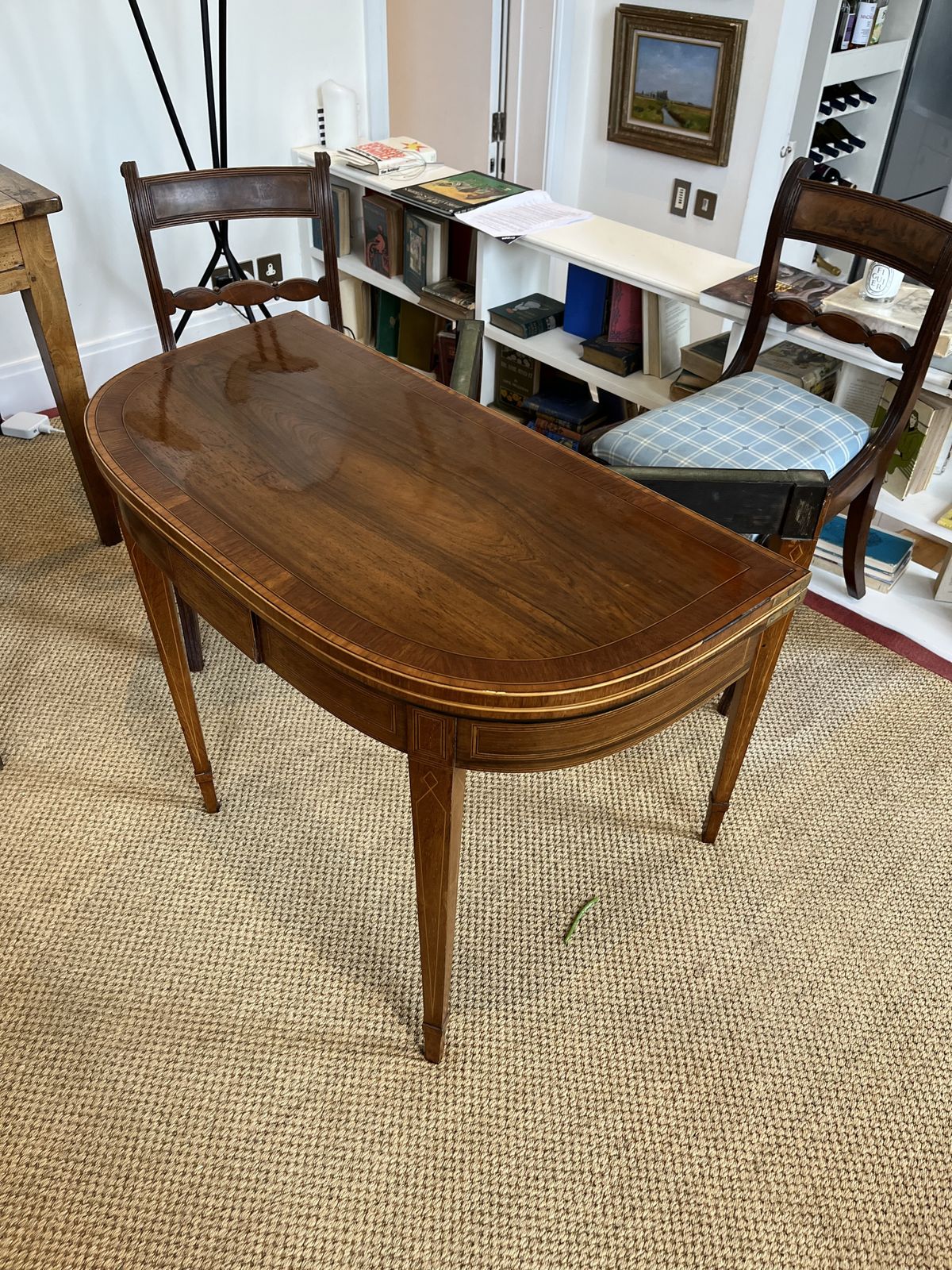 Edwardian Inlaid Mahogany Card Games Table