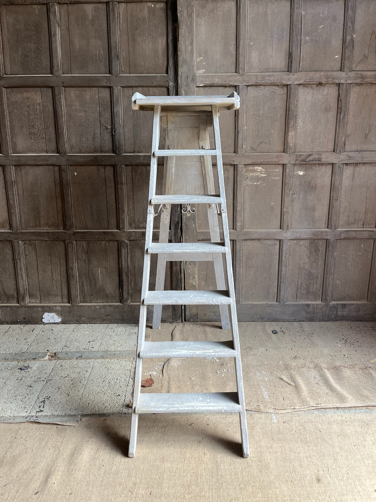 Antique French Painted Step Ladder (BN Paris)