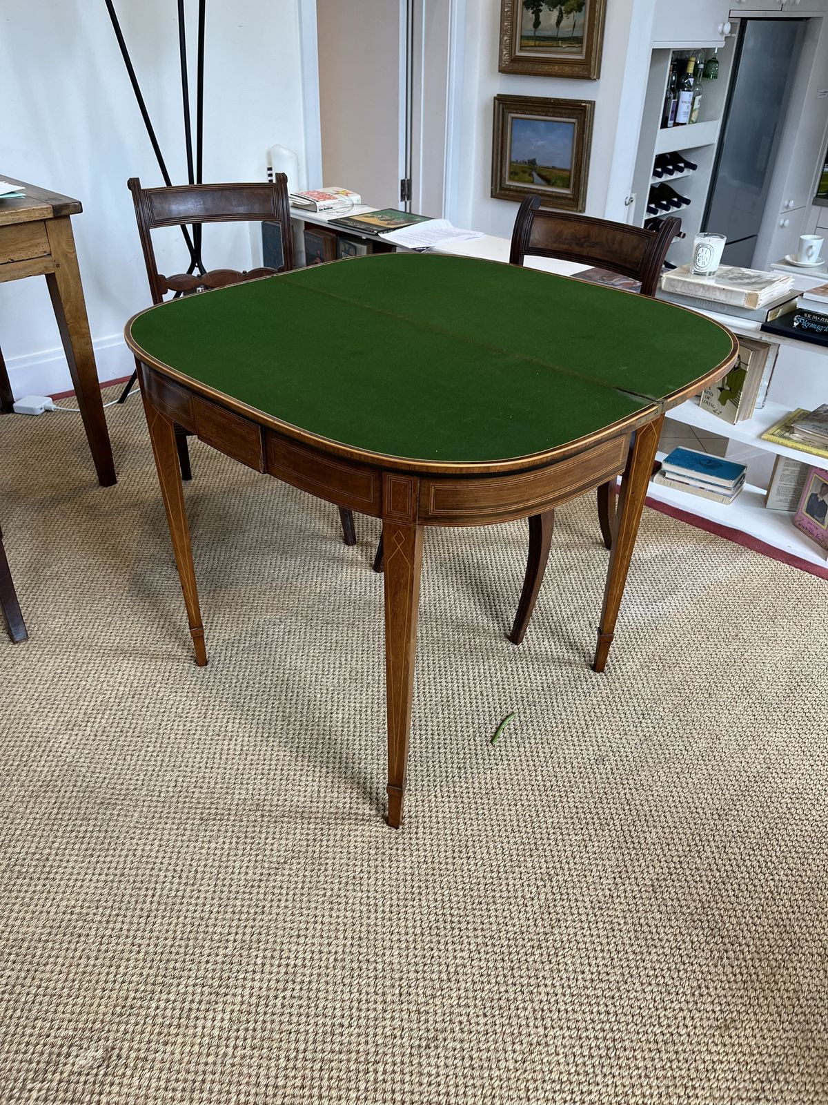 Edwardian Inlaid Mahogany Card Games Table