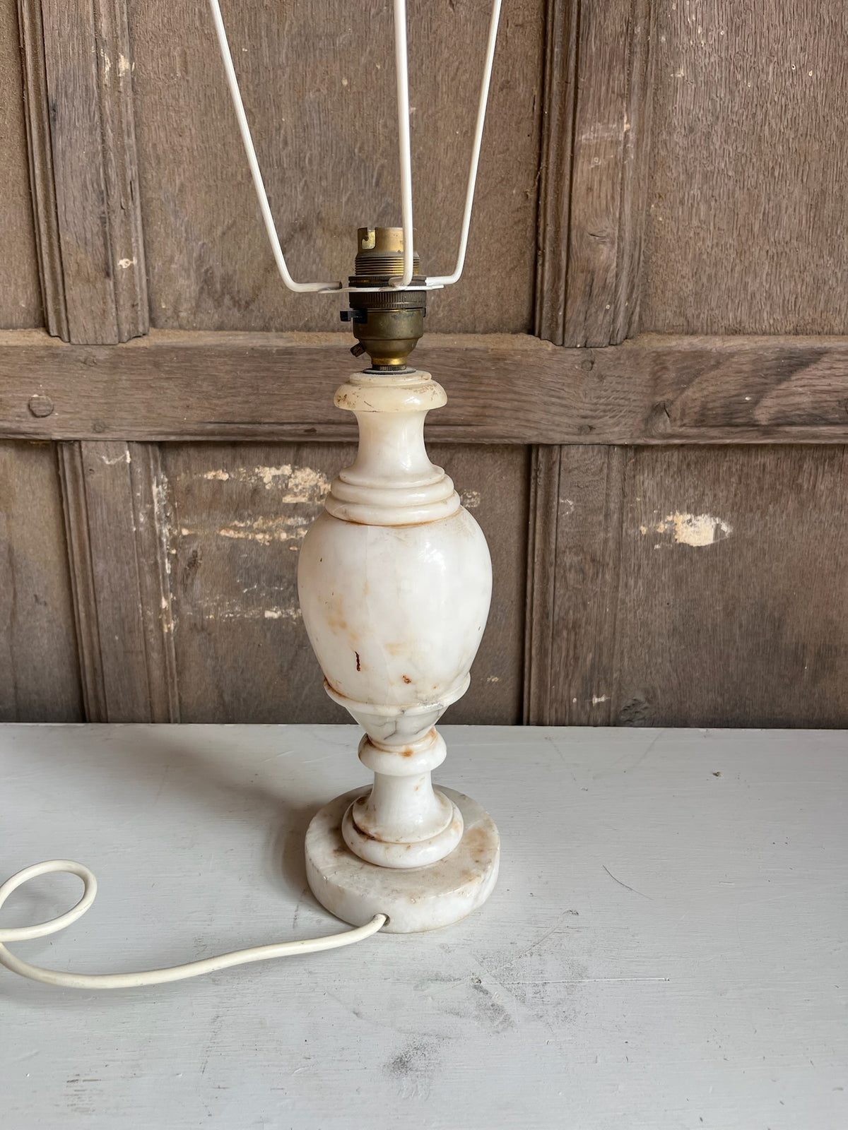Alabaster Baluster Table Lamp