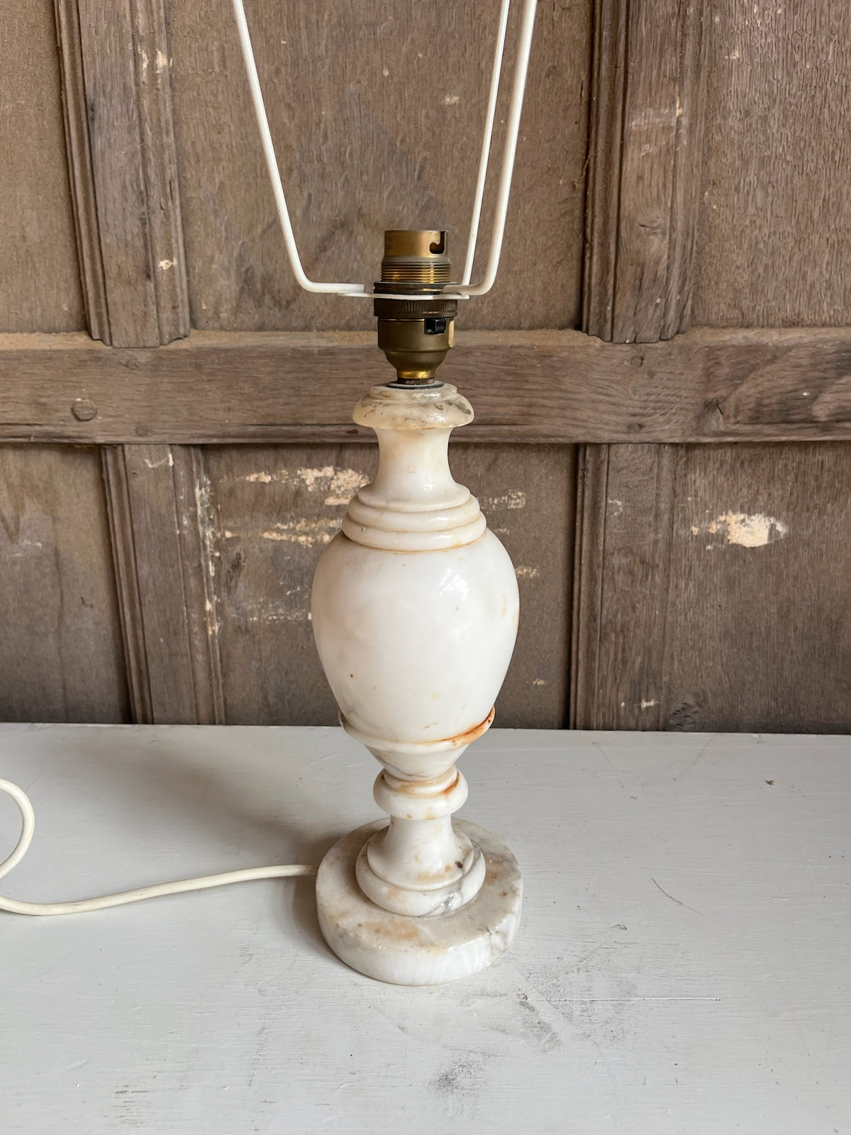 Alabaster Baluster Table Lamp