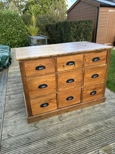 Pine Chest Bank of Drawers