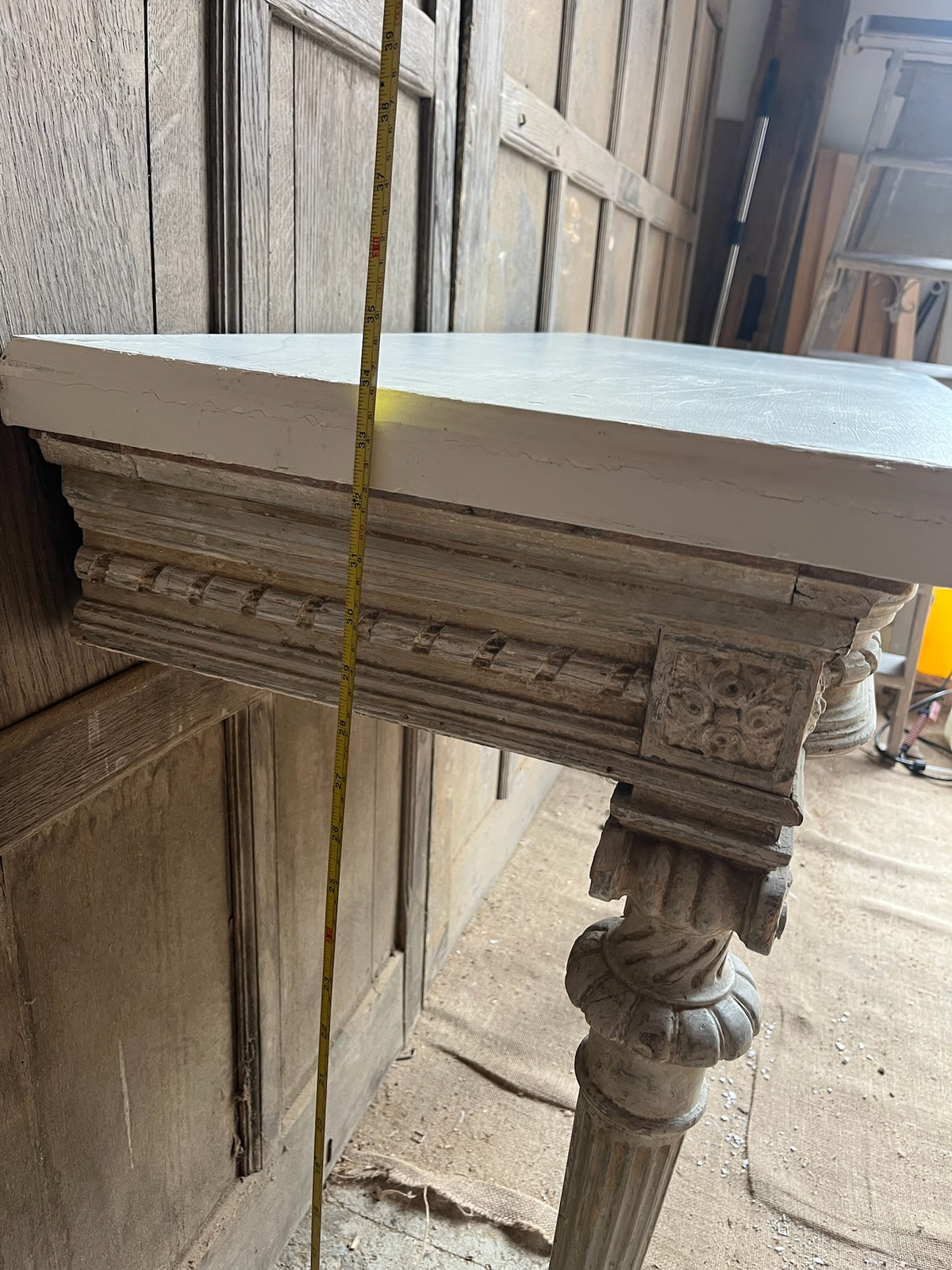 Antique Louis XVI Style Painted Console Table