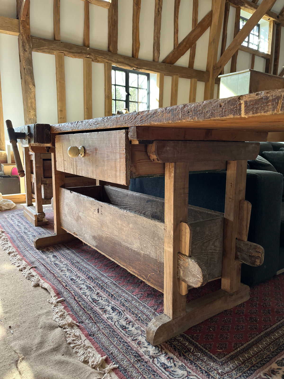 French Workbench Kitchen Island