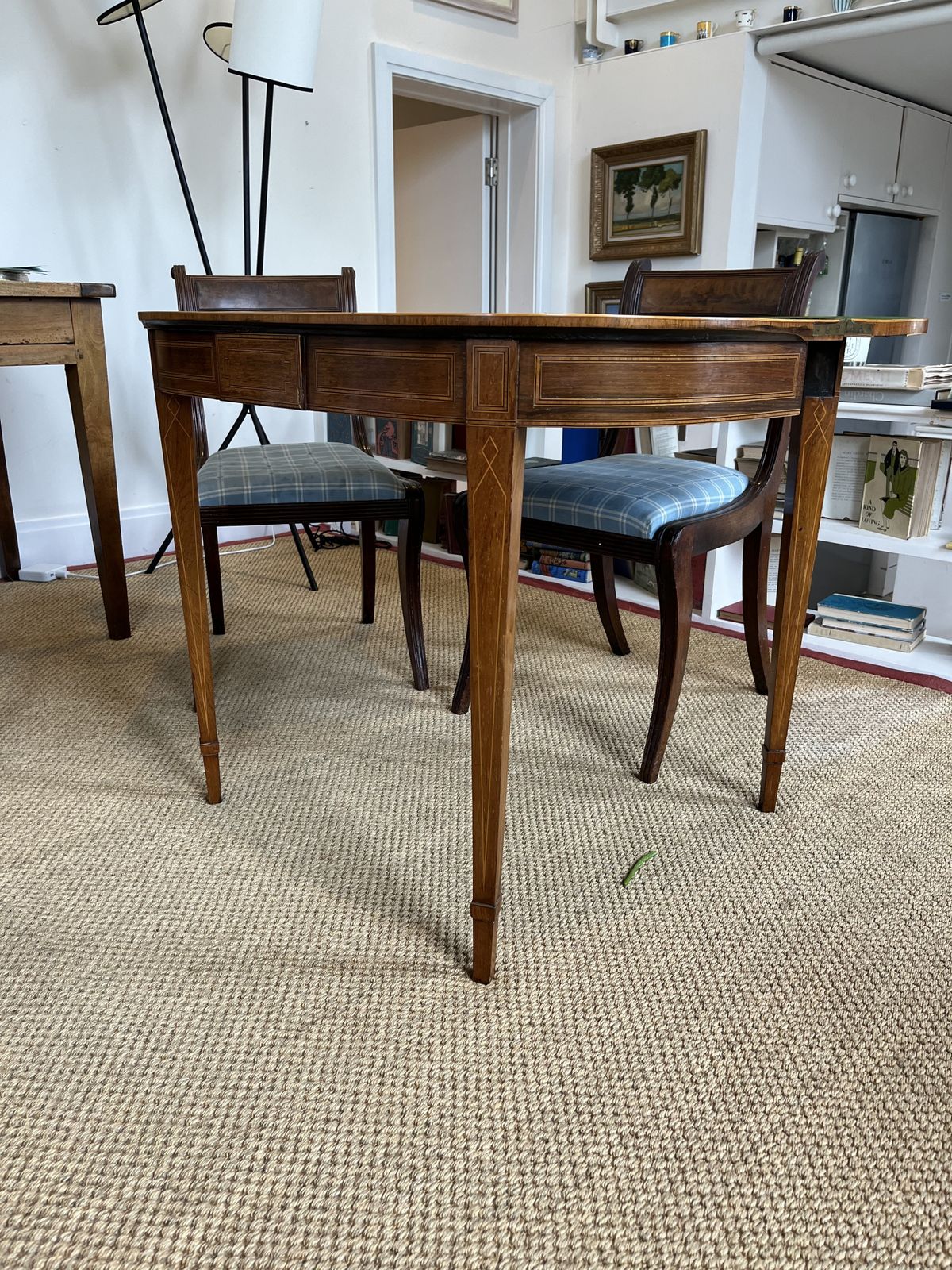 Edwardian Inlaid Mahogany Card Games Table