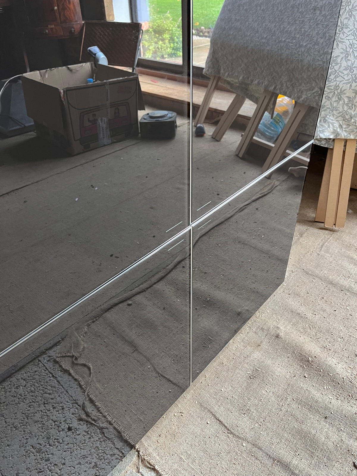 2 x Molteni Square Grey Gloss Cabinet. Rrp £5842 per cabinet