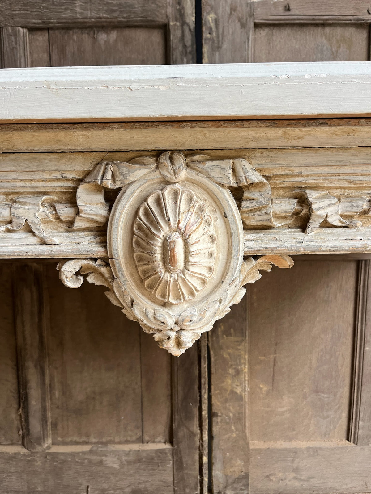 Antique Louis XVI Style Painted Console Table