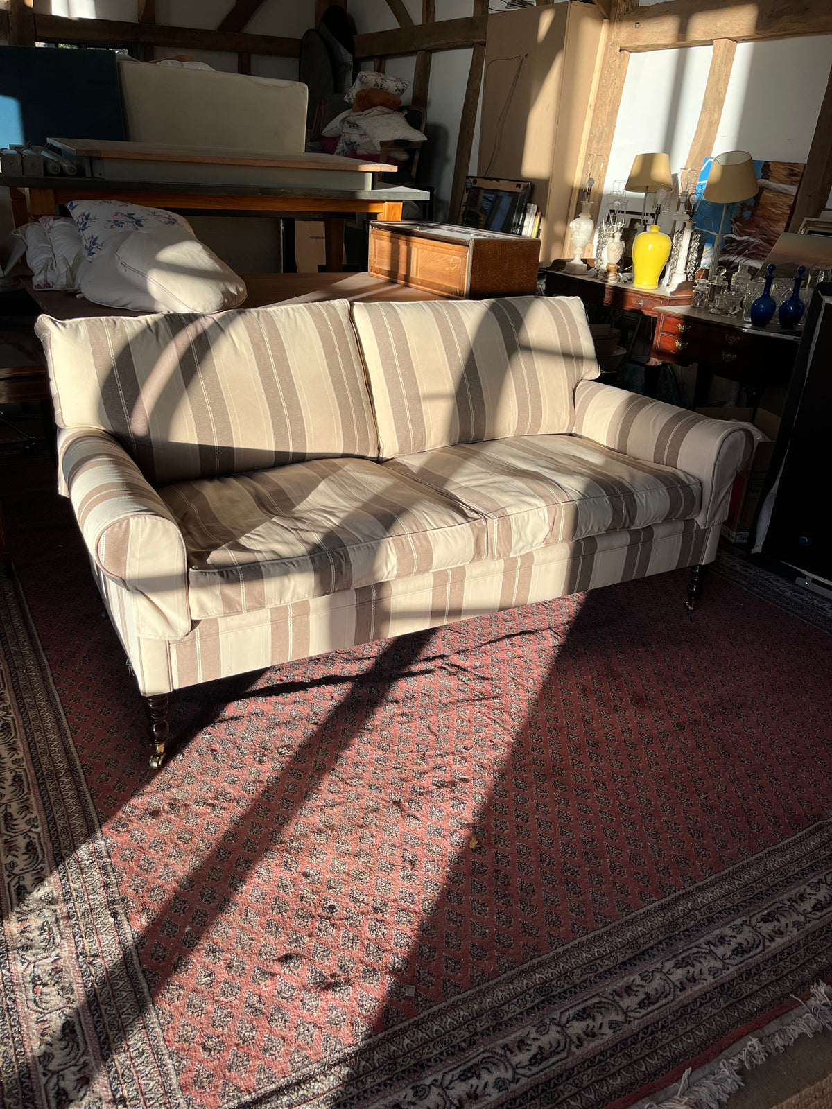 George Smith Striped Sofa