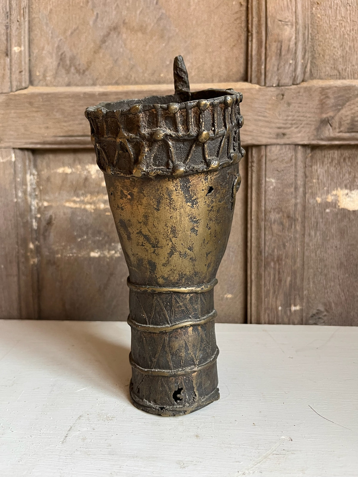 Benin-Style Bronze Head