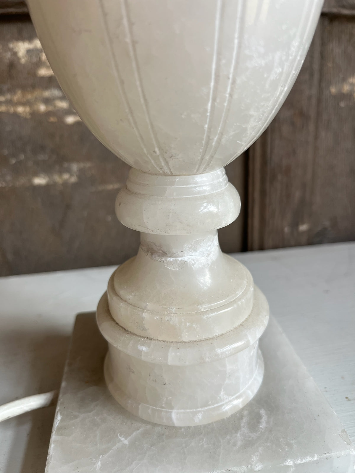 Alabaster Urn Table Lamp
