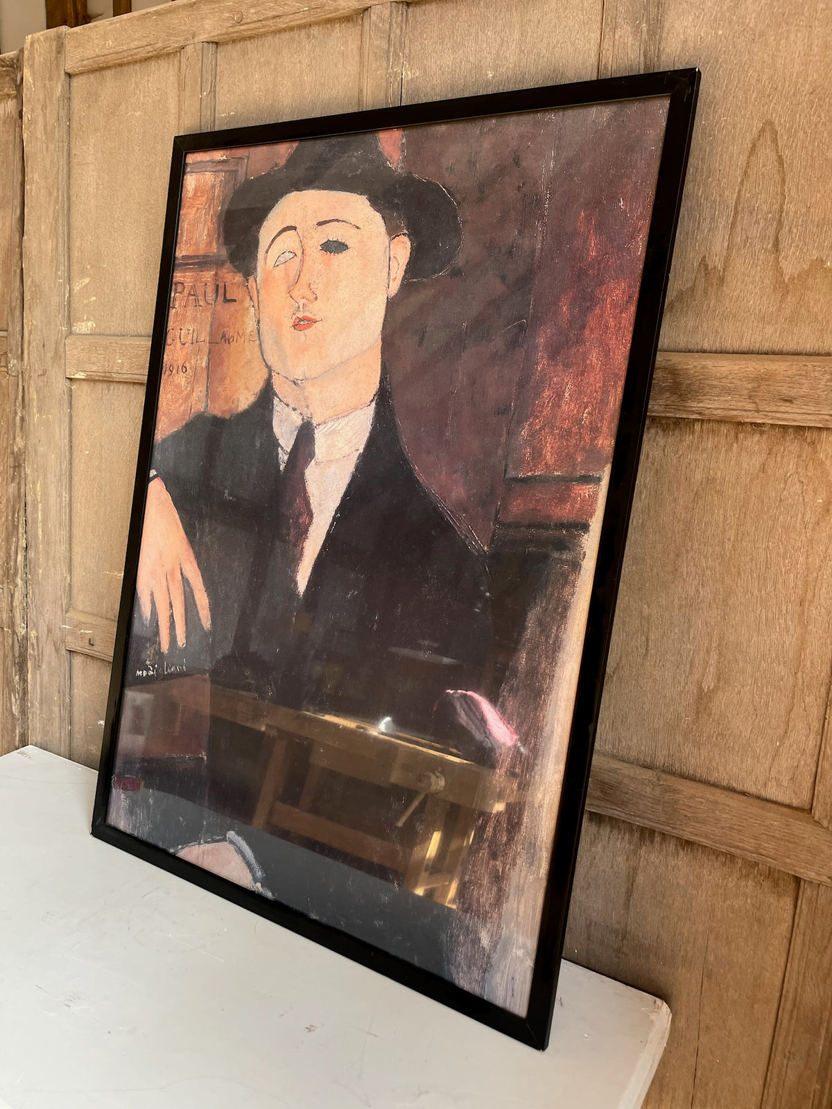 Framed Modigliani 'Paul Guillaume' Print