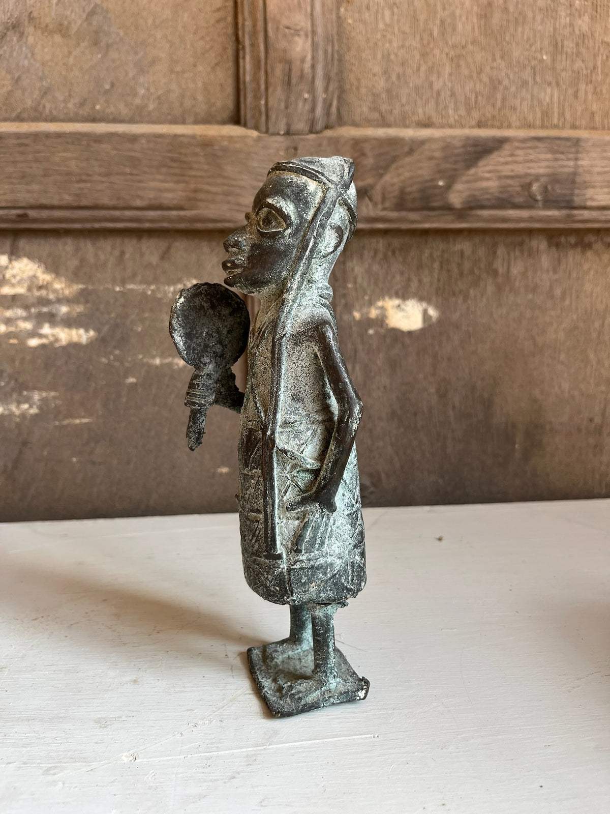 African Bronze Standing Figure