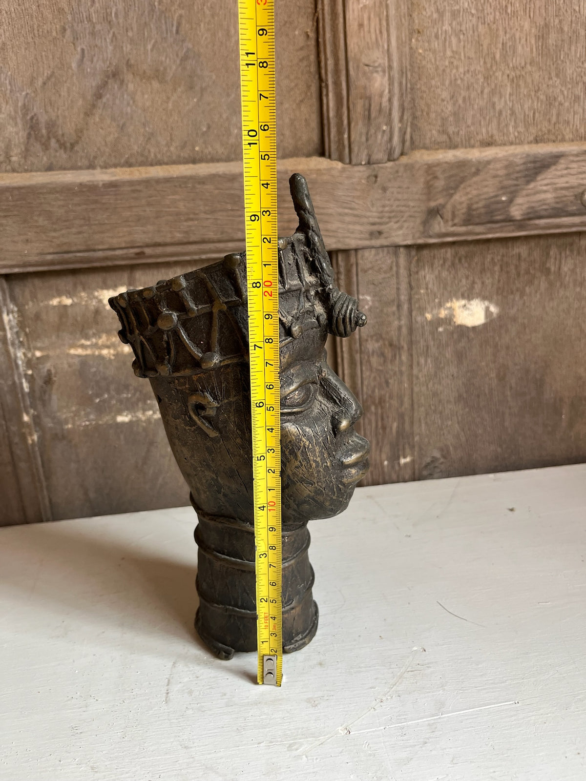Benin-Style Bronze Head