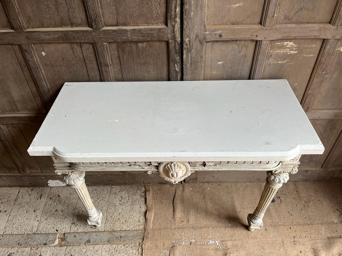 Antique Louis XVI Style Painted Console Table