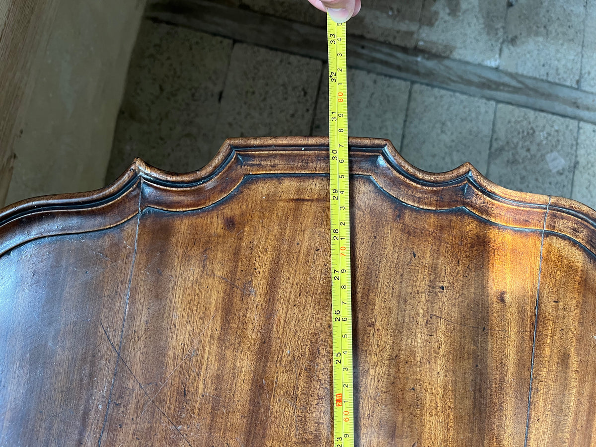Mahogany Piecrust Tilt-Top Tripod Table