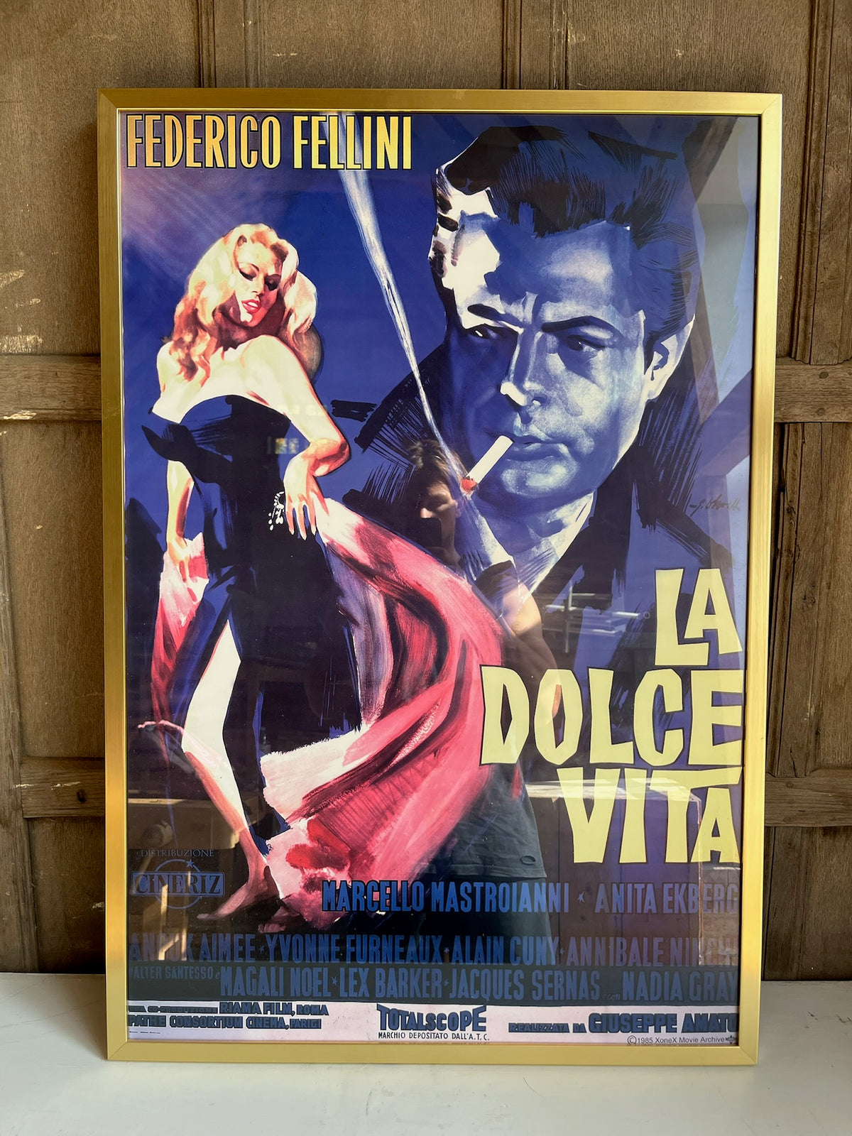 Framed 'La Dolce Vita' Film Poster