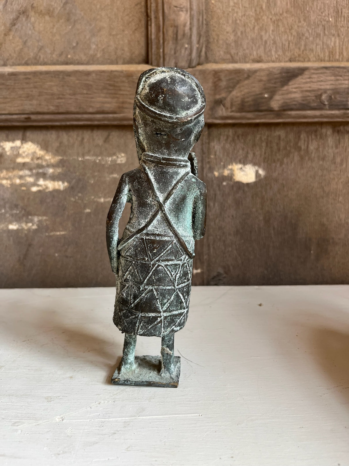 African Bronze Standing Figure