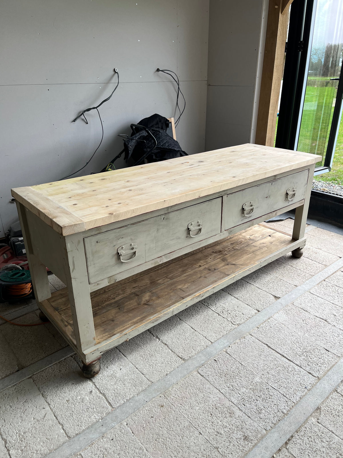 Pot Shelf Prep table Island
