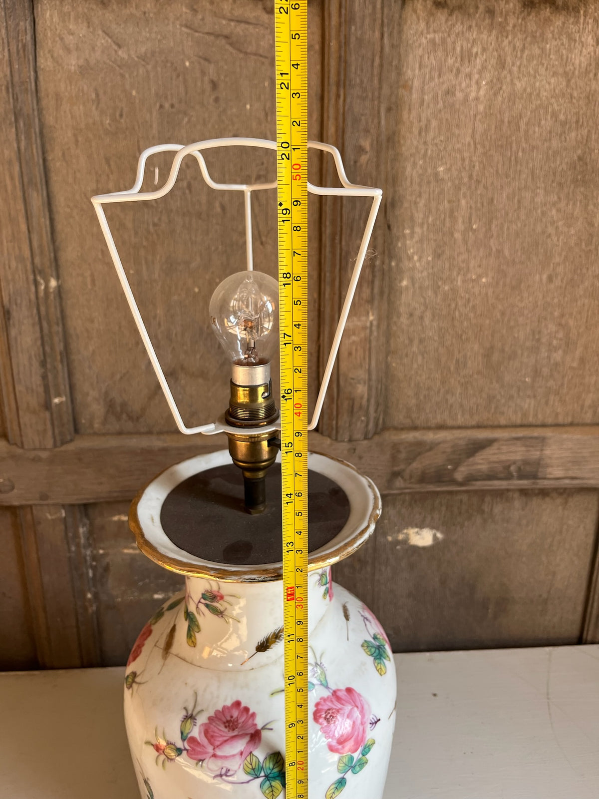 Floral Rose Ceramic Table Lamp