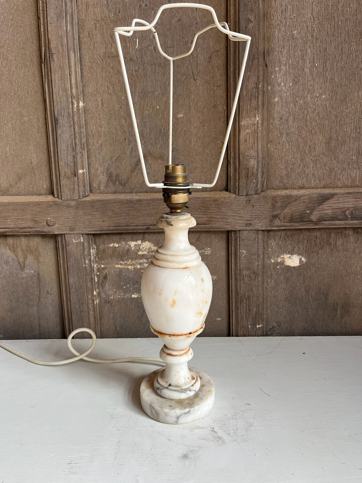 Alabaster Baluster Table Lamp